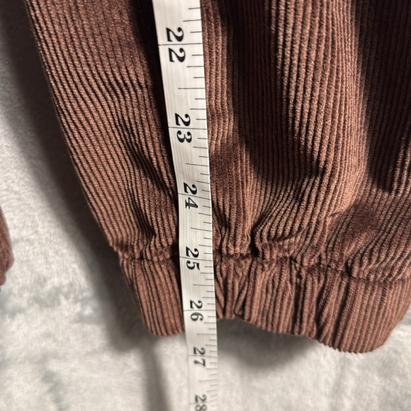 Banana Republic corduroy pants women’s size 6 jogger style 3/4 length dark brown - Picture 6 of 11